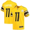 NIKE YOUTH NIKE CHASE CLAYPOOL GOLD PITTSBURGH STEELERS INVERTED TEAM GAME JERSEY