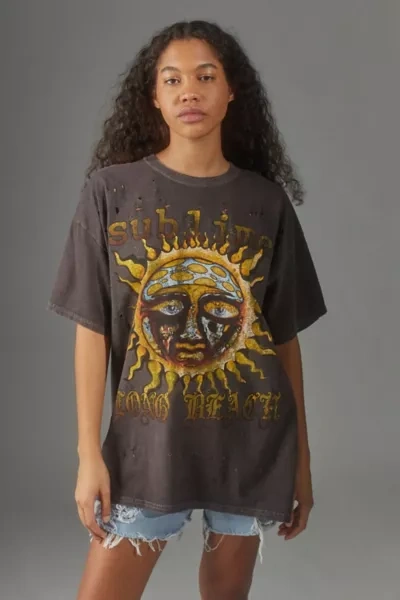 Urban Outfitters Sublime T-shirt Dress In Brown