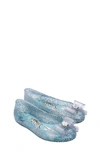 Mini Melissa Kids'  Sweet Love Disney Princess Flat In Blue