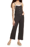 Billabong Beach Cruiser Jumpsuit In Off Black