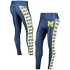 Concepts Sport Navy Michigan Wolverines Dormer Knit Leggings In Navy
