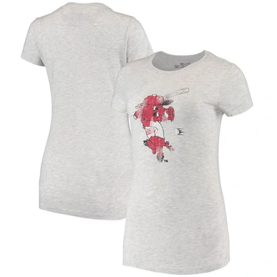 Retro Brand Original  Gray Arkansas Razorbacks Tri-blend T-shirt