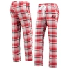 CONCEPTS SPORT CONCEPTS SPORT RED/BLACK TAMPA BAY BUCCANEERS ACCOLADE FLANNEL PANTS