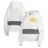 Refried Apparel Women's White Los Angeles Rams Crop Pullover Hoodie In White