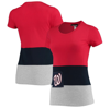 REFRIED APPAREL REFRIED APPAREL RED WASHINGTON NATIONALS SUSTAINABLE FITTED T-SHIRT
