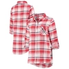 CONCEPTS SPORT CONCEPTS SPORT RED/NAVY WASHINGTON NATIONALS ACCOLADE FLANNEL NIGHTSHIRT