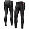 Zoozatz Black Oklahoma Sooners Shine Liquid Leggings In Black