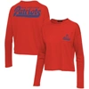 JUNK FOOD JUNK FOOD RED NEW ENGLAND PATRIOTS POCKET THERMAL LONG SLEEVE T-SHIRT