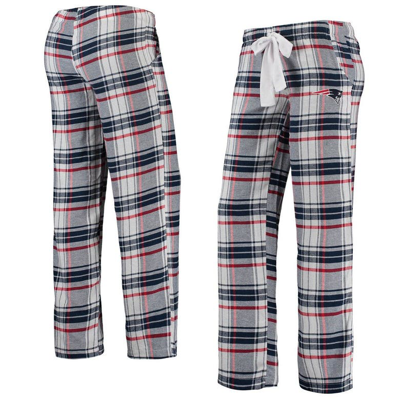 Concepts Sport Women's Navy, Red New England Patriots Accolade Flannel Pants In Navy,red