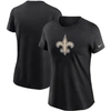 Nike Women's Logo Essential (nfl New Orleans Saints) T-shirt In Black