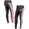 Concepts Sport Black Wisconsin Badgers Dormer Knit Leggings In Black