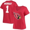 Fanatics Women's Plus Size Kyler Murray Cardinal Arizona Cardinals Name Number V-neck T-shirt In Cardinal