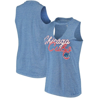 Concepts Sport Women's Royal Chicago Cubs Loyalty Choker Neck Tank Top