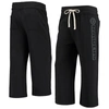 Junk Food Women's Black Las Vegas Raiders Cropped Pants In Black