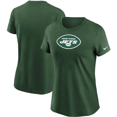 Nike Women's Green New York Jets Logo Essential T-shirt