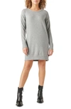 Lucky Brand Cloud Jersey Sweatshirt Dress In Grey