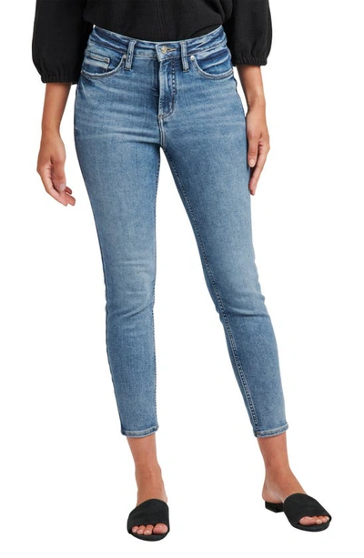 Silver Jeans Co. Women's Infinite Fit One Size Fits Four High Rise Skinny Jeans In Blue