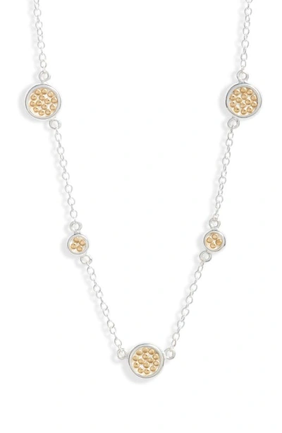 Anna Beck Classic Collar Station Necklace In Gold/ Silver