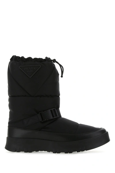 Prada Black Re-nylon Boots  Nd  Uomo 9+