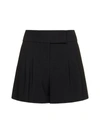 Alice And Olivia Dylan High-waisted Shorts In Black