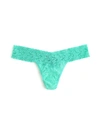 Hanky Panky Signature Lace Low Rise Thong In Green