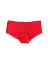 Hanky Panky Cotton With A Conscience Boyshort In Red