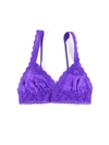 Hanky Panky Signature Lace Crossover Bralette In Purple