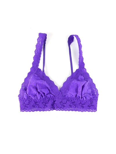 Hanky Panky Signature Lace Crossover Bralette In Purple