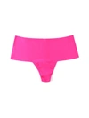 Hanky Panky Plus Size Breathesoft Hi-rise Thong Exclusive In Pink