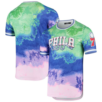 Pro Standard Men's Philadelphia 76ers Dip-dye T-shirt In Pink