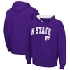 Colosseum Men's Kansas State Wildcats Arch Logo 3.0 Full-zip Hoodie In Purple