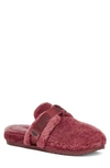 Ugg Fluff It Slipper With Genuine Shearling Lining In Red Wine
