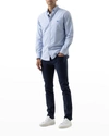 Rodd & Gunn North Island Solid Button-down Shirt In Sky