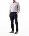 Rodd & Gunn South Island Stripe Button-up Shirt In Port