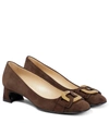 TOD'S CATENA 35 SUEDE PUMPS