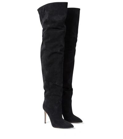 PARIS TEXAS SUEDE OVER-THE-KNEE BOOTS