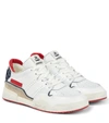 Isabel Marant Leather Lace-up Sneakers In White