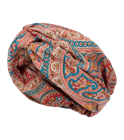 Etro Wool-silk Blend Confetti Paisley Oblong Scarf In Pink