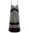 Dodo Bar Or Meril Sequinned-jersey Slip Dress In Silver Black