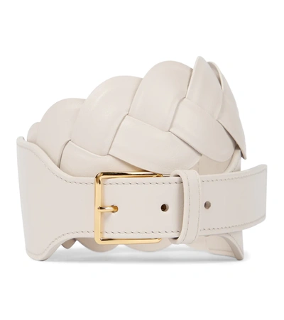 Altuzarra Women's Skinny Braided Waist Belt In Off-white