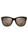 Maui Jim Anuenue Hcl Bronze Square Unisex Sunglasses H448-01 52 In Translucent Rootbeer/bronze