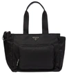 Prada Re-nylon Changing Bag In Nero