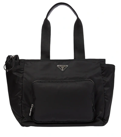 Prada Re-nylon Changing Bag In Nero