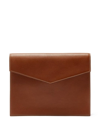 Metier Leather Ipad Case In Brown