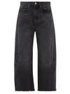 B Sides Lasso Rework Cropped Wide-leg Jeans In Stil Black