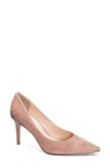 42 GOLD RAFEE SUEDE POINTED TOE PUMP