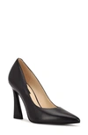 Nine West Trendy Womens Suede Pointed Toe Dress Heels In Black Leather