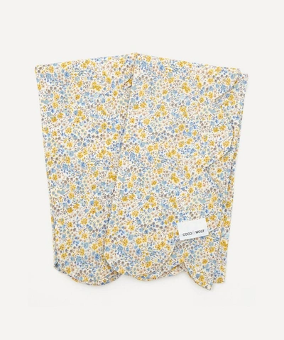 Coco & Wolf Phoebe Scallop Napkins Set Of Two In Blue
