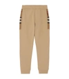 BURBERRY CHECK PANEL SWEATPANTS