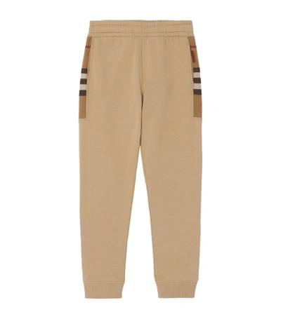 Burberry Men's Stephan Check Jogger Sweatpants In Beige